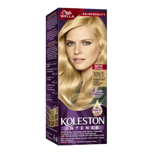 Coloration intense blond doré puissant Wella 309/3 - KOLESTON