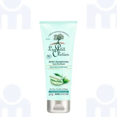 Après-shampooing purifiant aloé vera & thé vert 200ml - LE PETIT OLIVIER