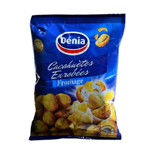 Cacahuètes enrobées fromage 80g - DÉNIA