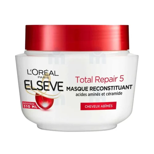 Masque cheveux reconstituant cheveux abimés Total Repair 5 310ml - ELSEVE