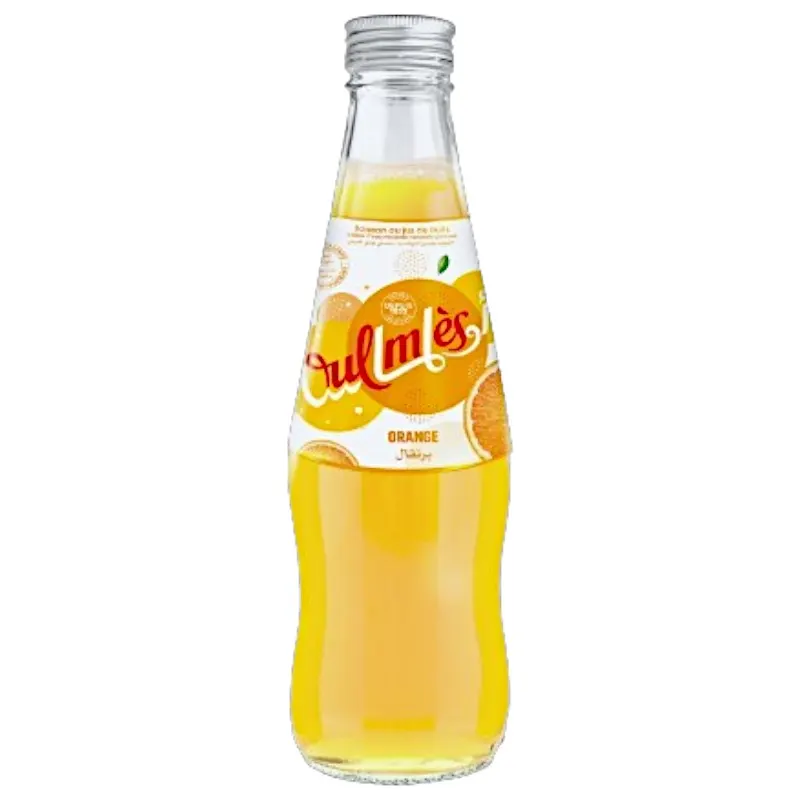 Oulmès Boisson gazeuse aromatisée Orange bouteille en verre 25cl