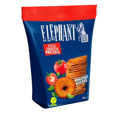 Bretzels à la tomate et aux herbes 70g - ELEPHANT