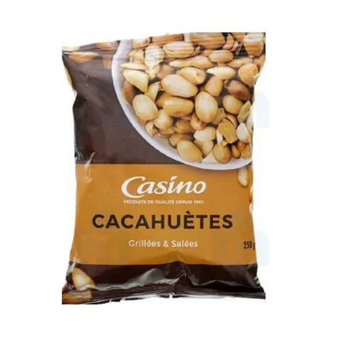 Cacahuètes grillées et salées 250g - CASINO