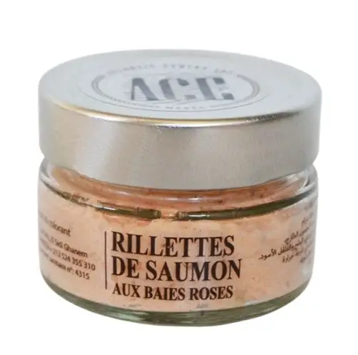 Rillettes de saumon au naturel 100g - ACE MARÉE