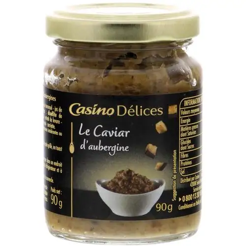 Caviar d'aubergine 90g - CASINO DÉLICES