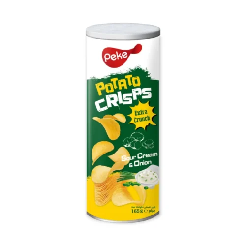 Chips en tuiles saveur crème et oignon 165g - PEKE