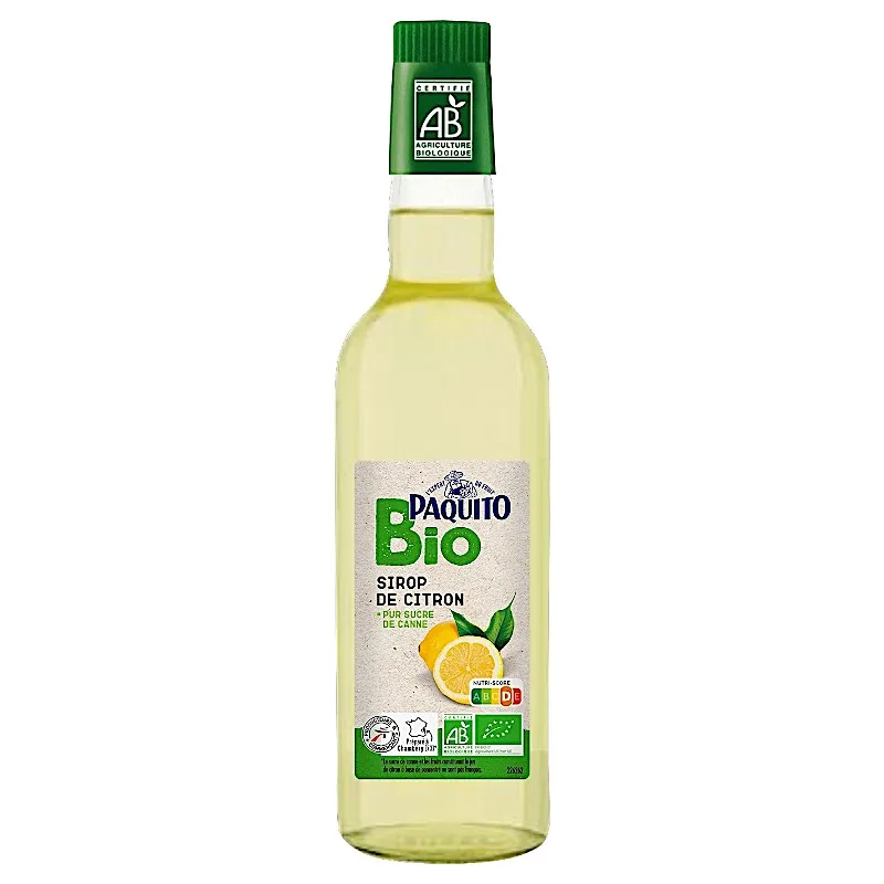 Sirop de citron bio 50cl - PAQUITO