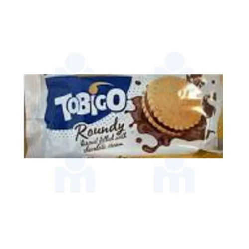 Biscuits fourrés crème chocolat Roundy 60g - TOBIGO