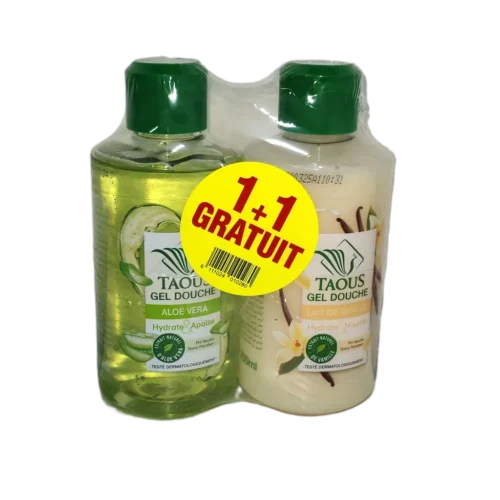 Gel douche lait de vanille + aloe vera 250ml - TAOUS