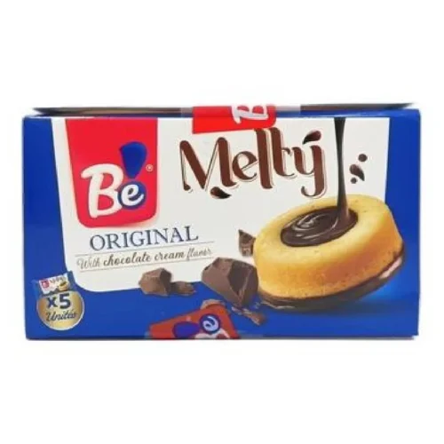 Cake original avec de la crème au chocolat Melty Pack 5x40g - BE