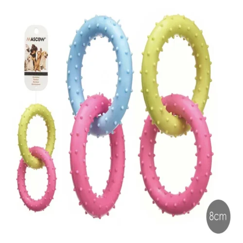 2 anneaux silicone 8cm assort 3 - MASCOW