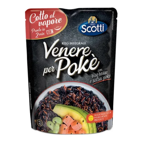Mélange de riz noir et rouge sauce poke 230g - SCOTTI