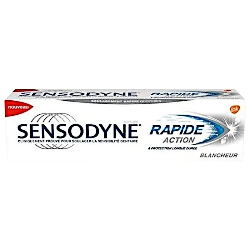 Dentifrice rapide blancheur 75ml - SENSODYNE
