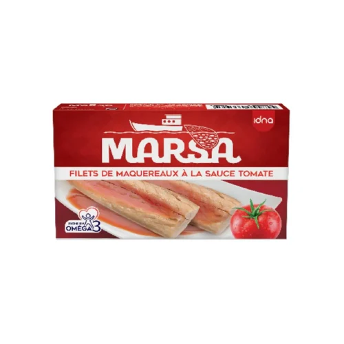 Filets de maquereaux à la sauce tomate 125g - MARSA