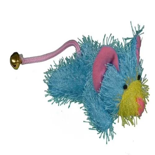 Petit chat + grelot + catnip 9cm - BUBIMEX