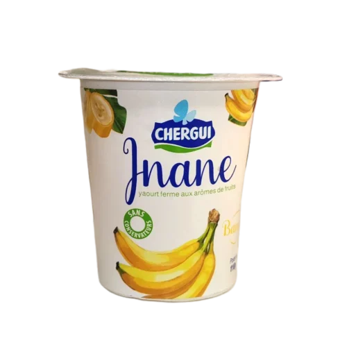 Yaourt ferme saveur banane Jnane 110g - CHERGUI