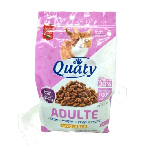 Croquettes de volaille pour chat adulte - QUATY