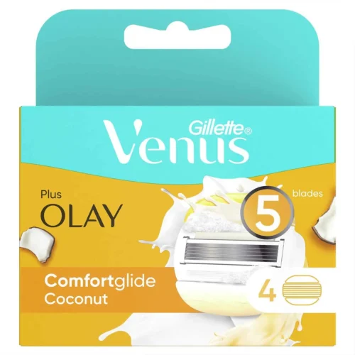 Cartouche de rechange rasoir ComfortGlide Coconut Olay 5 lames x4 unités - VENUS