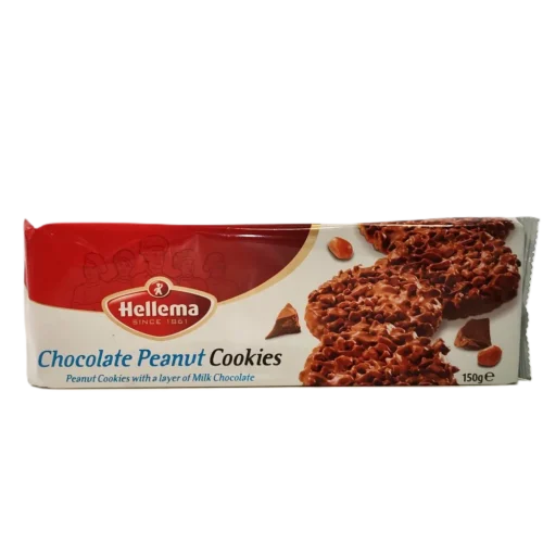 Biscuits au chocolat et aux cacahuètes 150g - HELEMA