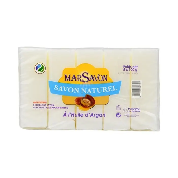 Savon à l’huile d'argan 5x100 - MARSAVON