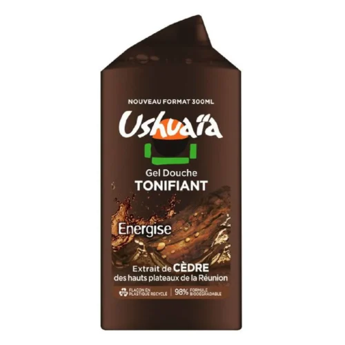 Gel douche tonifiant à l'extrait de cèdre 300ml - USHUAIA