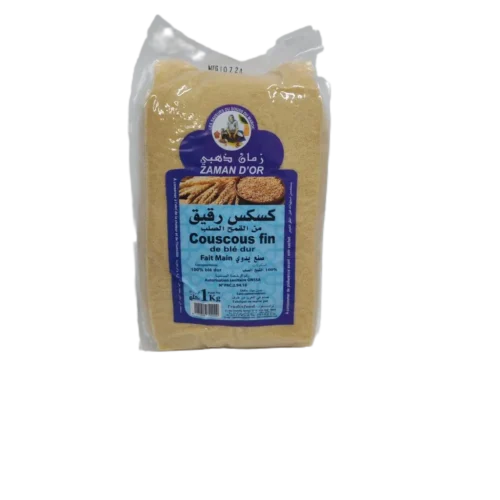 Couscous de blé dur fin 1kg - ZAMAN D'OR