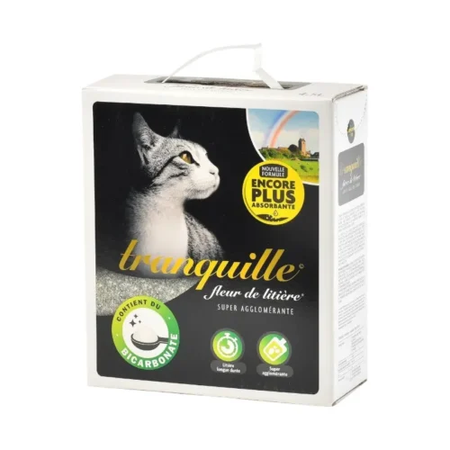 Litière pour chat super agglomérante 4,5kg - TRANQUILLE