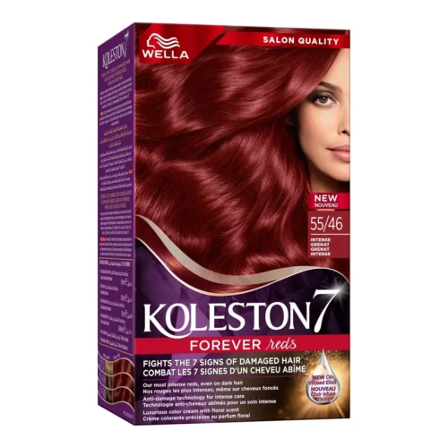 Coloration grenat intense Wella 55/46 - KOLESTON