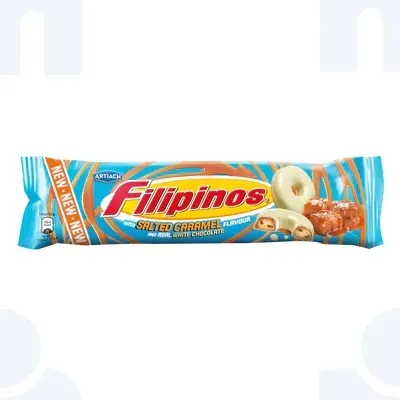 Biscuit au caramel salé et chocolat blanc 128g - FILIPINOS