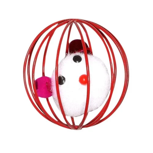 Balle cage à souris jouet pour chat Ø5cm - BUBIMEX