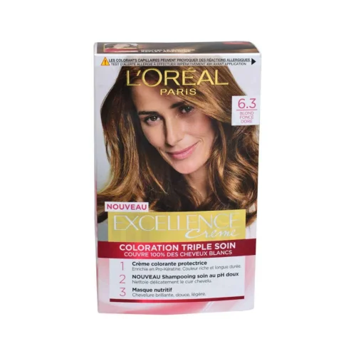 Coloration cheveux 6.3 blond foncé doré - EXECELLENCE CRÈME