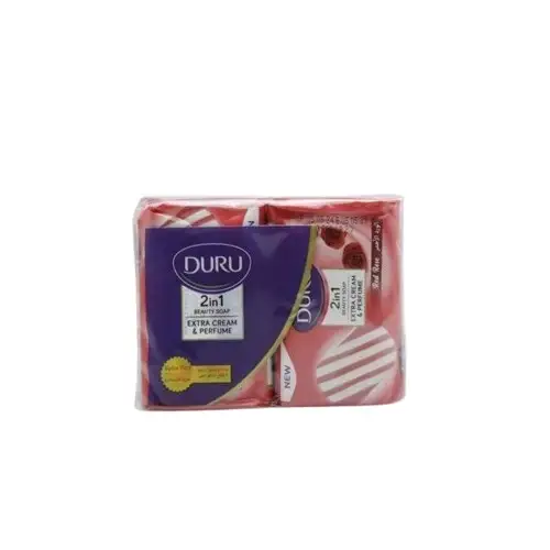 savon 2 en 1 creamy red rose 4x100g - DURU