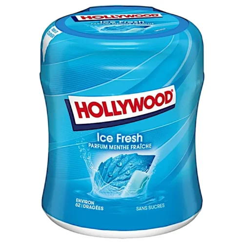 Chewing-gums à la menthe fraîche sans sucres 87g - HOLLYWOOD