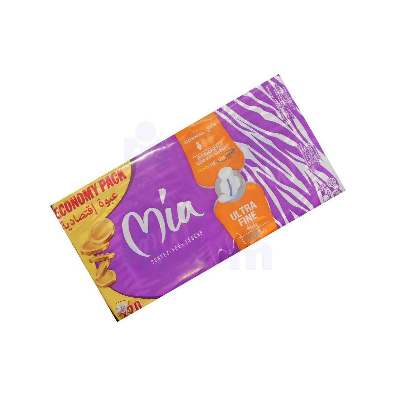 Serviettes hygiéniques ultra fines normal x20 - MIA