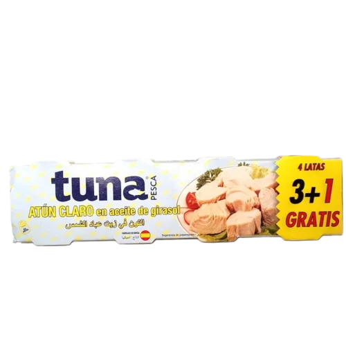 Boîtes de thon à l'huile végétale Tuna 4x80g - PESCA