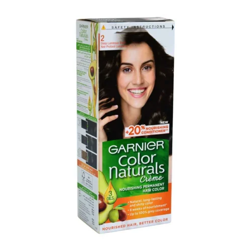 Coloration cheveux 2 noir profond lumineux - GARNIER COLOR NATURALS