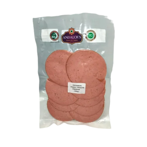Pepperoni tranché de poulet sous vide 100g - ANDALOUS