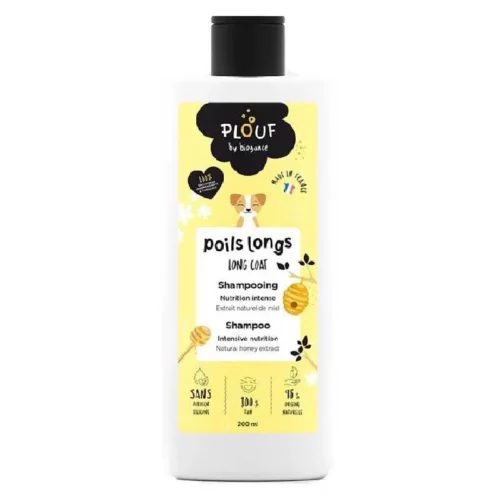 Shampoing poils longs pour chien 200ml - PLOUF