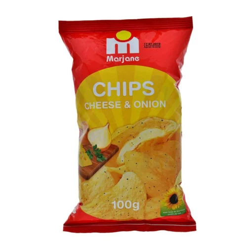 Chips saveur fromage et oignon 100g - MARJANE