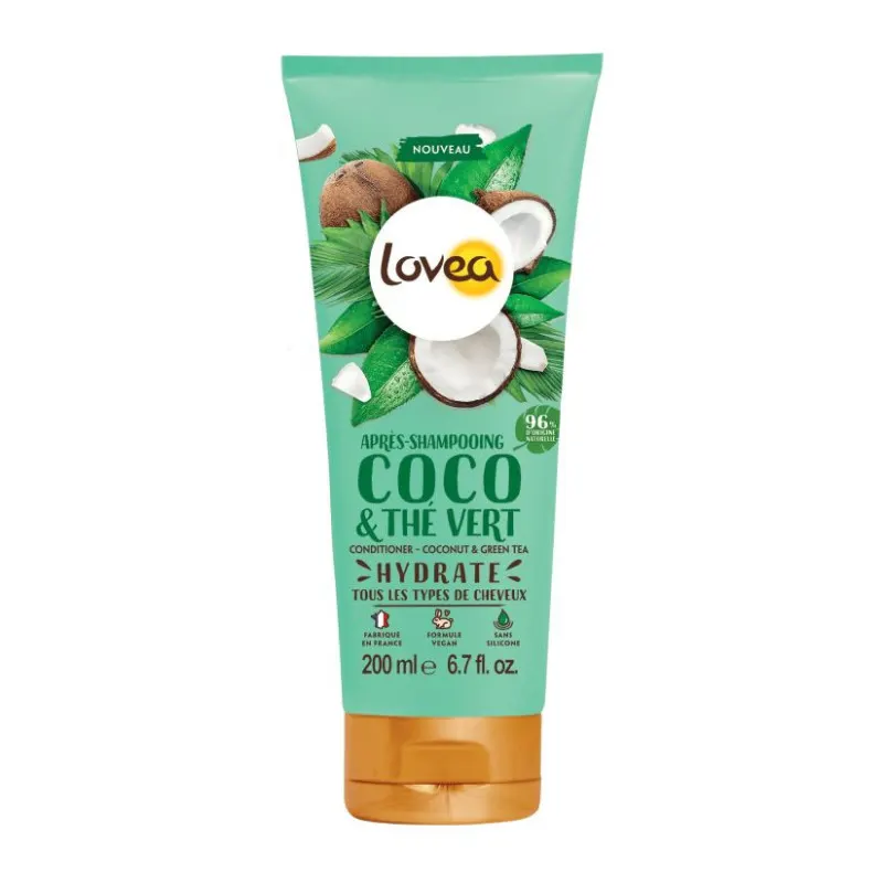 Après-Shampooing Coco & Thé Vert 200ml - LOVEA