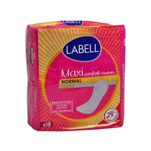 Serviettes hygiéniques maxi confort normal x18 - LABELL