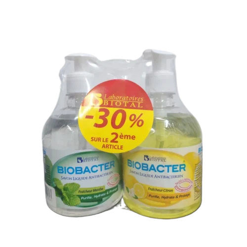 Savon liquide menthe + citron le 2ème à -30% - BIOBACTER