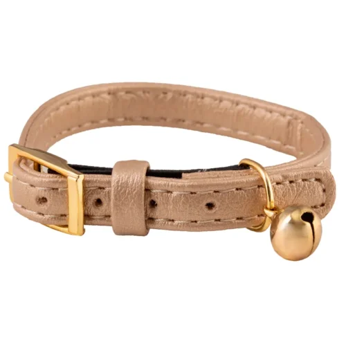 Collier chat élastique marron - BUBIMEX