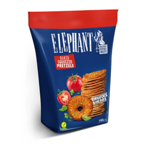 Bretzels à la tomate et aux herbes 160g - ELEPHANT