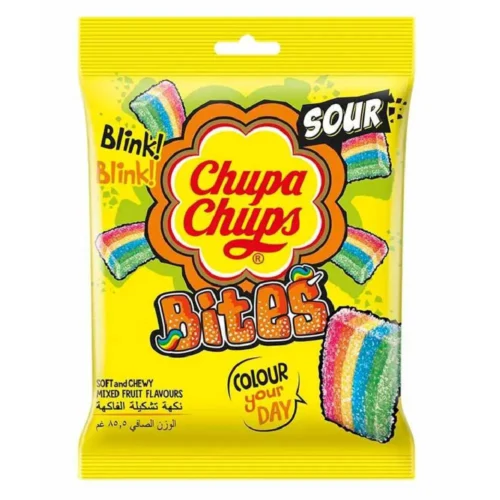 Bonbons gelifiés Mini Bites Sour 24,2g - CHUPA CHUPS