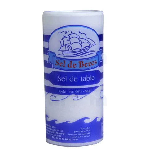 Sel de table iodé 99% pureté 125g - SEL DE BEROS