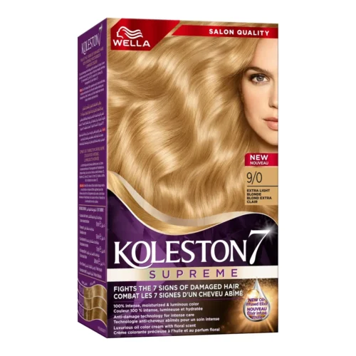 Coloration blond extra clair Wella 9/0 - KOLESTON