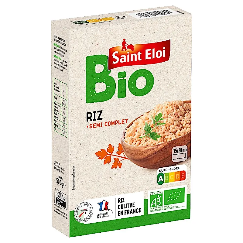 Riz 1/2 complet bio 500g - SAINT ELOI