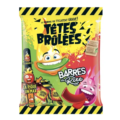 Bonbons pomme fraise 200g - TÊTES BRÛLÉES