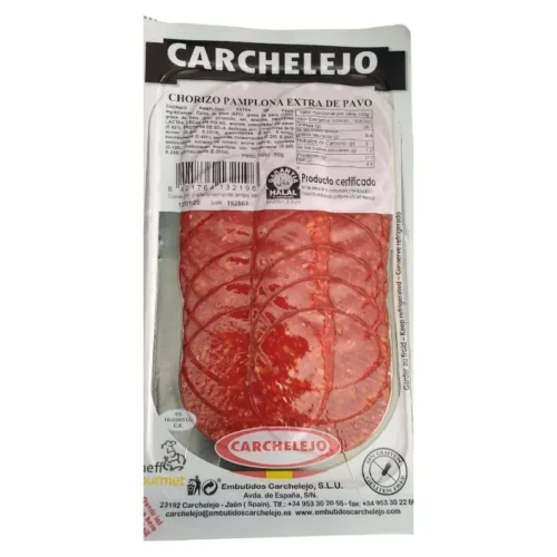 Chorizo pamplona de dinde extra de pavo 80g - CARCHELEJO